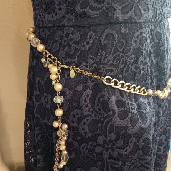 Necklace/Belt Silver and pearls - Picture 4 of 4